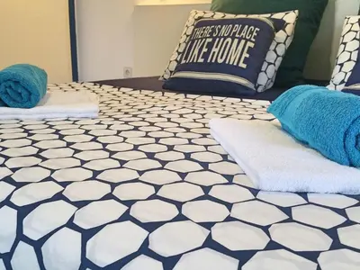 Krevet ili kreveti u jedinici u objektu Apartments Mateo - One Bedroom Apartment - Blue
