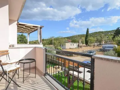 Balkon ili terasa u objektu Apartment Villa Troskot - Villa with pool