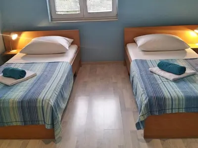 Krevet ili kreveti u jedinici u objektu Apartments Mateo - One Bedroom Apartment - Green