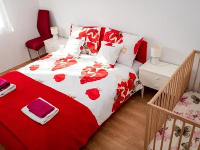 Krevet ili kreveti u jedinici u objektu One Bedroom Apartment With Terrace A1