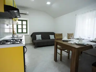 Kuhinja ili čajna kuhinja u objektu Apartments Stone House Murter - Two Bedroom Apartment with Terrace
