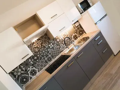 Kuhinja ili čajna kuhinja u objektu Apartmány Tisno Marina