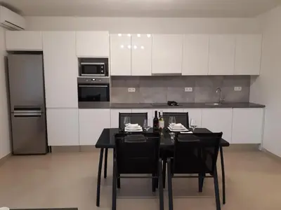 Kuhinja ili čajna kuhinja u objektu Apartment Marija
