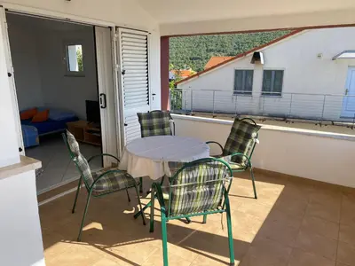 Balkon ili terasa u objektu Apartman Belamarić