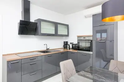 Kuhinja ili čajna kuhinja u objektu Apartments by the sea Srima - Vodice, Vodice - 24956