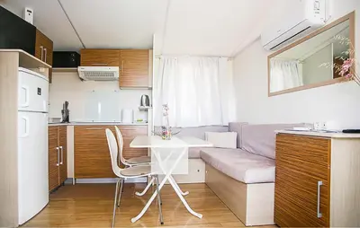 Kuhinja ili čajna kuhinja u objektu Gorgeous Stacaravan In Drnis With Wifi