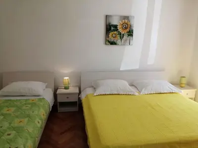 Krevet ili kreveti u jedinici u objektu Apartment in Primosten - Sibenik Riviera 35598