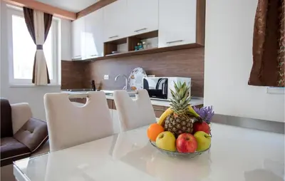 Kuhinja ili čajna kuhinja u objektu 1 Bedroom Stunning Apartment In Vodice