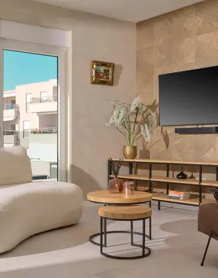 TV i/ili zabavni centar u objektu Sea & Sky - Boutique Sea View Apartment with Large Terrace