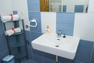 Kupaonica u objektu Apartments and Rooms Skalinada