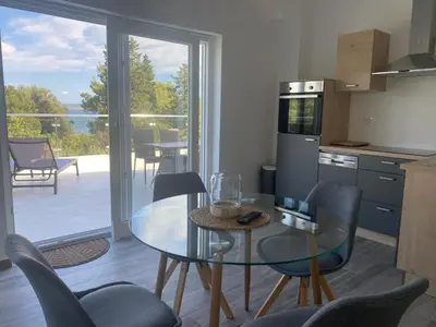 Kuhinja ili čajna kuhinja u objektu Apartment Appartment mit Pool by Interhome