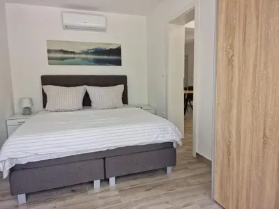 Krevet ili kreveti u jedinici u objektu Holiday Home Großes Ferienhaus zur alleinigen Nutzung mit Pool by Interhome