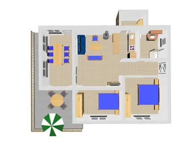 Tlocrt objekta Apartment Villa Luger EG by Interhome