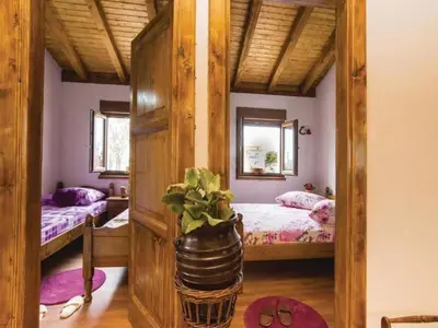 Krevet ili kreveti u jedinici u objektu Holiday Home Anita 1 mit Pool by Interhome