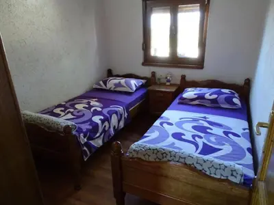 Krevet ili kreveti u jedinici u objektu Holiday Home Anita 1 mit Pool by Interhome