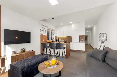 Kuhinja ili čajna kuhinja u objektu Apartments Velic