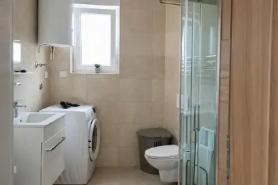 Kupaonica u objektu Blue Horizon Apartment by Litto