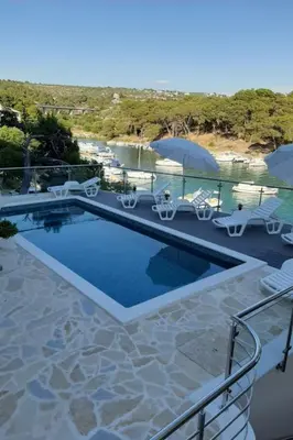 Tlocrt objekta Apartment Aurea 3 Modernes Apartment direkt am Meer by Interhome