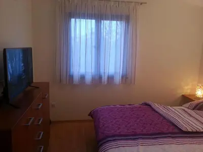 Krevet ili kreveti u jedinici u objektu Apartment in Dvornica mit Gepflegtem Garten by Interhome