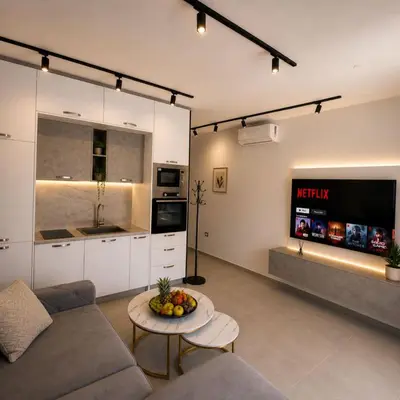 Kuhinja ili čajna kuhinja u objektu Gold Star Apartments