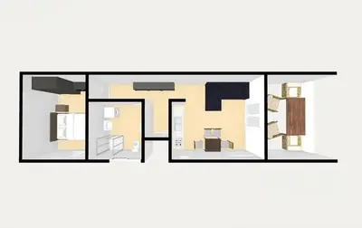Tlocrt objekta Apartment Lumira