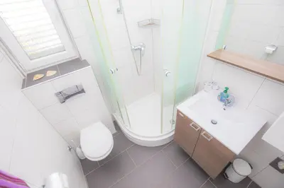 Kupaonica u objektu Apartments Fabijan