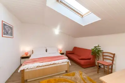 Krevet ili kreveti u jedinici u objektu Apartments Skriveni Dvori