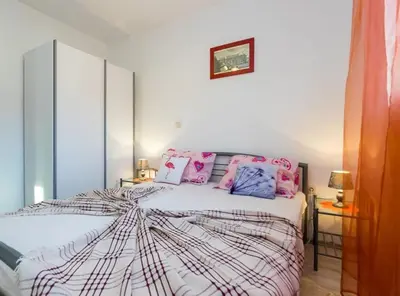 Krevet ili kreveti u jedinici u objektu Apartments Bellavista Grebaštica