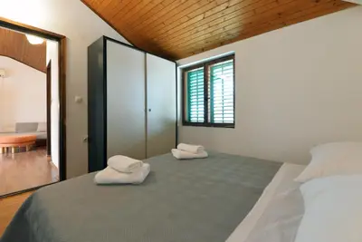 Krevet ili kreveti u jedinici u objektu Apartman Staro Selo Murter