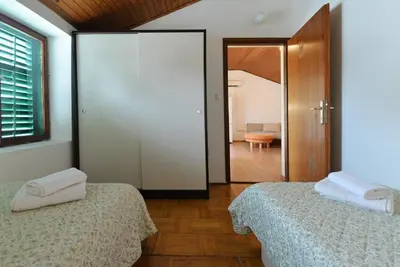 Krevet ili kreveti u jedinici u objektu Apartman Staro Selo Murter