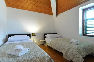 Krevet ili kreveti u jedinici u objektu Apartman Staro Selo Murter