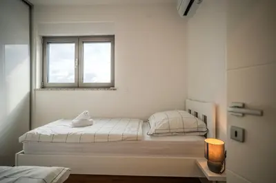 Krevet ili kreveti u jedinici u objektu Villa Ibiza Šibenik