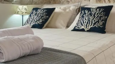 Krevet ili kreveti u jedinici u objektu Casa Blu