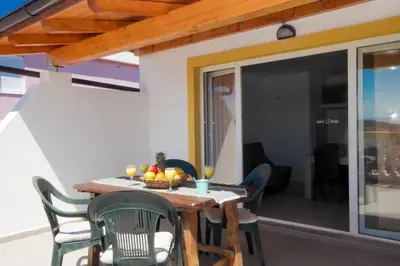 Balkon ili terasa u objektu Apartmani Horvat