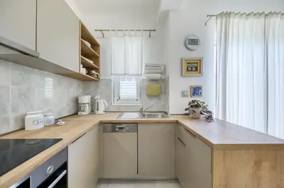 Kuhinja ili čajna kuhinja u objektu Apartment Justina