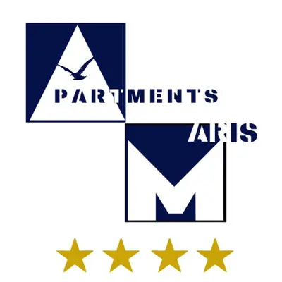 Certifikat, nagrada, logo ili neki drugi dokument izložen u objektu Beach Apartments Maris Ljoljinica