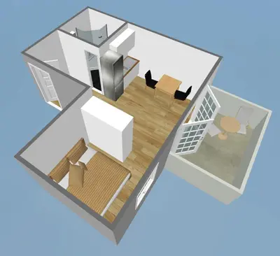 Tlocrt objekta Apartments 255