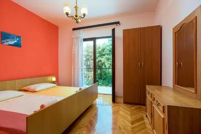 Krevet ili kreveti u jedinici u objektu Apartments by the sea Razanj, Rogoznica - 4838
