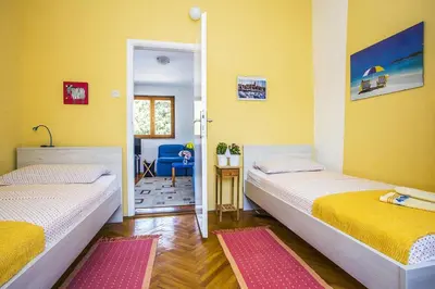 Krevet ili kreveti u jedinici u objektu Apartments by the sea Razanj, Rogoznica - 4838