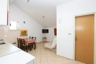 Krevet ili kreveti u jedinici u objektu Apartments by the sea Grebastica, Sibenik - 4881