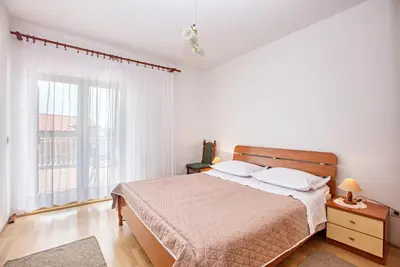 Krevet ili kreveti u jedinici u objektu Apartments by the sea Grebastica, Sibenik - 482