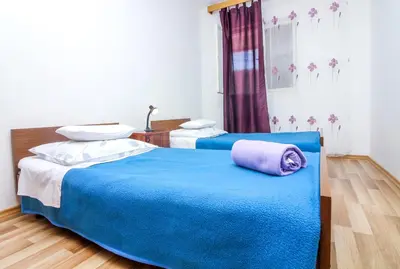 Krevet ili kreveti u jedinici u objektu Apartments by the sea Grebastica, Sibenik - 480