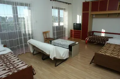 Krevet ili kreveti u jedinici u objektu Apartments by the sea Zaboric, Sibenik - 2190