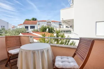 Balkon ili terasa u objektu Apartments by the sea Rogoznica - 2895