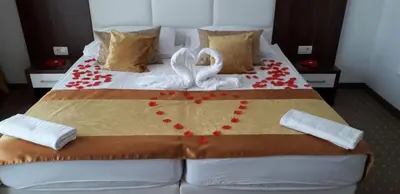 Krevet ili kreveti u jedinici u objektu Hotel Perla