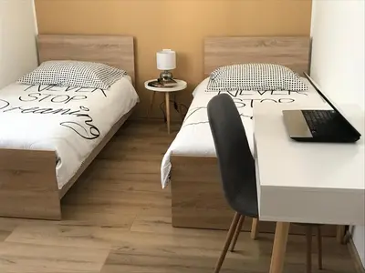 Krevet ili kreveti u jedinici u objektu Apartment Bruno - parking included