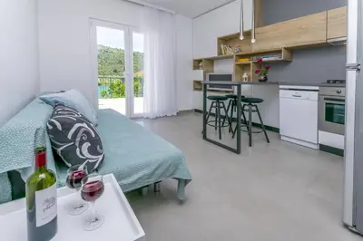 Kuhinja ili čajna kuhinja u objektu Seaside holiday house Stupin Celine, Rogoznica - 6096