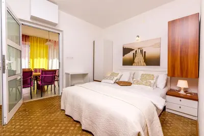 Krevet ili kreveti u jedinici u objektu Seaside holiday house Stupin Celine, Rogoznica - 6096