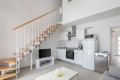 Kuhinja ili čajna kuhinja u objektu Villa Blanka Apartments