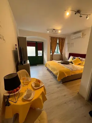 Krevet ili kreveti u jedinici u objektu Titius Apartment